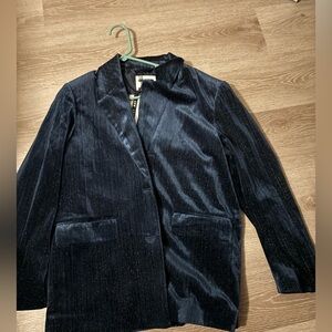 Noisy may Blue Blazer Structured Suit Jacket NWT